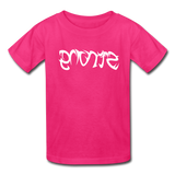 STRONG in Tribal Characters - Child's T-Shirt - fuchsia
