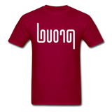 PROUD in Abstract Lines - Classic T-Shirt - dark red