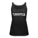 SURVIVOR in Stenciled Characters - Premium Tank Top - charcoal gray