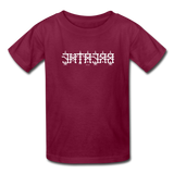 BREATHE in Temples - Child's T-Shirt - burgundy