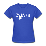BRAVE in Stenciled Characters - Women's Shirt - royal blue
