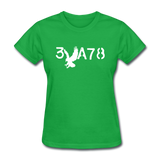 BRAVE in Stenciled Characters - Women's Shirt - bright green