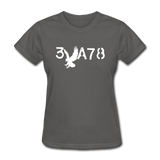 BRAVE in Stenciled Characters - Women's Shirt - charcoal