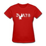 BRAVE in Stenciled Characters - Women's Shirt - red