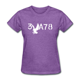 BRAVE in Stenciled Characters - Women's Shirt - purple heather