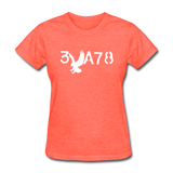 BRAVE in Stenciled Characters - Women's Shirt - heather coral