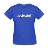BREATHE in Abstract Characters - Women's Shirt - royal blue