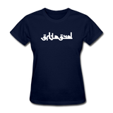 BREATHE in Abstract Characters - Women's Shirt - navy