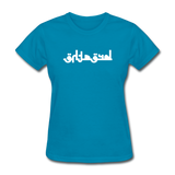 BREATHE in Abstract Characters - Women's Shirt - turquoise