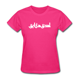 BREATHE in Abstract Characters - Women's Shirt - fuchsia