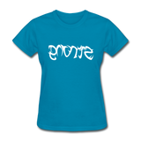 STRONG in Tribal Characters - Women's Shirt - turquoise