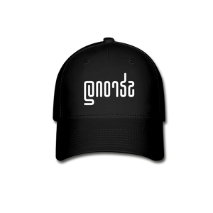 STRONG in Abstract Lines - Baseball Cap - black