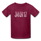 STRONG in Trees - Child's T-Shirt - burgundy