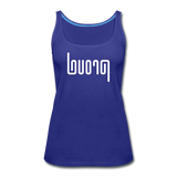 PROUD in Abstract Lines - Premium Tank Top - royal blue