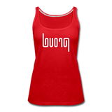 PROUD in Abstract Lines - Premium Tank Top - red