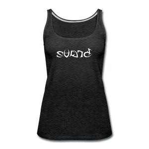 BRAVE in Tribal Characters - Premium Tank Top - charcoal gray