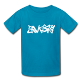 BRAVE in Graffiti - Child's T-Shirt - turquoise