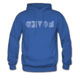 LOVED in Scratched Lines - Adult Hoodie - royal blue
