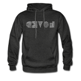 LOVED in Scratched Lines - Adult Hoodie - charcoal gray