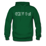 LOVED in Scratched Lines - Adult Hoodie - forest green