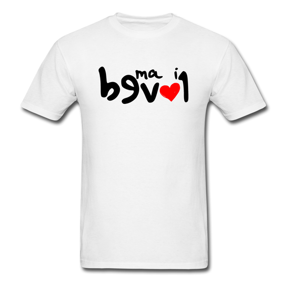 LOVED in Drawn Characters - Classic T-Shirt - white