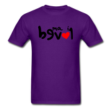 LOVED in Drawn Characters - Classic T-Shirt - purple