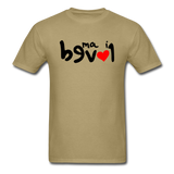 LOVED in Drawn Characters - Classic T-Shirt - khaki