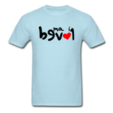 LOVED in Drawn Characters - Classic T-Shirt - powder blue