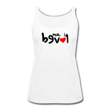 LOVED in Drawn Characters - Premium Tank Top - white