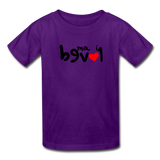 LOVED in Drawn Characters - Child's T-Shirt - purple
