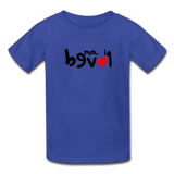 LOVED in Drawn Characters - Child's T-Shirt - royal blue