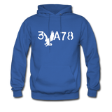 BRAVE in Stenciled Characters - Adult Hoodie - royal blue