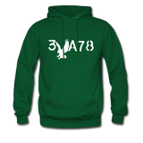 BRAVE in Stenciled Characters - Adult Hoodie - forest green