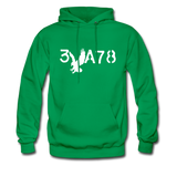 BRAVE in Stenciled Characters - Adult Hoodie - kelly green