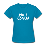 LOVED in Painted Characters - Women's Shirt - turquoise
