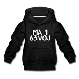 LOVED in Painted Characters - Children's Hoodie - charcoal gray