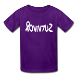 SURVIVOR in Ribbon & Writing - Child's T-Shirt - purple