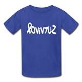 SURVIVOR in Ribbon & Writing - Child's T-Shirt - royal blue