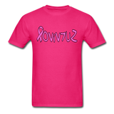 SURVIVOR in Pink Ribbon & Writing - Classic T-Shirt - fuchsia