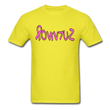 SURVIVOR in Pink Ribbon & Writing - Classic T-Shirt - yellow