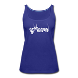 BREATHE in Curly Characters - Premium Tank Top - royal blue