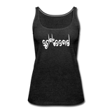 BREATHE in Curly Characters - Premium Tank Top - charcoal gray