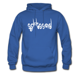 BREATHE in Curly Characters - Adult Hoodie - royal blue