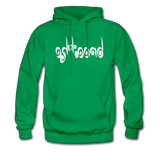 BREATHE in Curly Characters - Adult Hoodie - kelly green