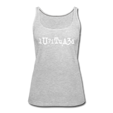 BEAUTIFUL in Typed Characters - Premium Tank Top - heather gray