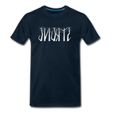 STRONG in Trees - Organic Cotton T-Shirt - deep navy