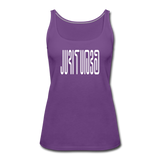 BEAUTIFUL in Abstract Characters - Premium Tank Top - purple