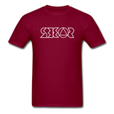 SOBER in Jagged Lines - Classic T-Shirt - burgundy