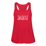 STRONG in Trees - Women's Flowy Tank Top - red