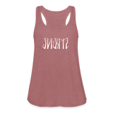 STRONG in Trees - Women's Flowy Tank Top - mauve
